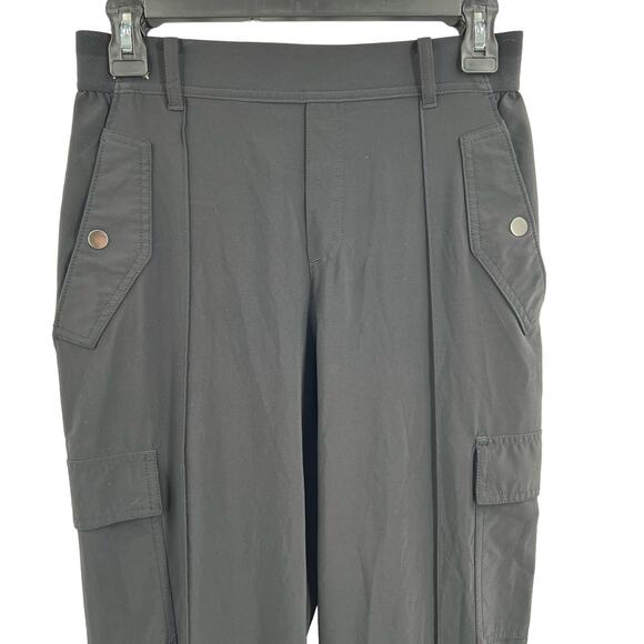 Athleta Vienna Cargo Pant 4 Black Travel Vacation Lightweight Packable - Picture 2 of 7
